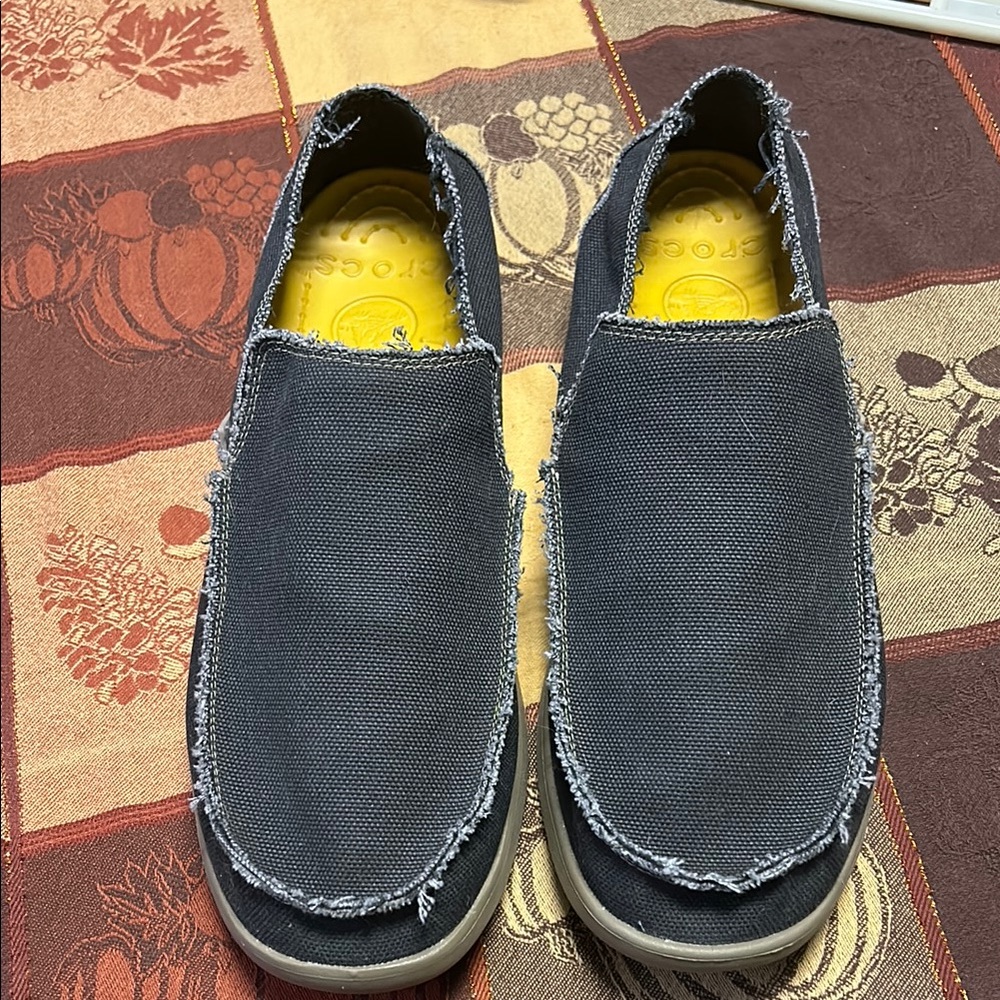 CROCS Black Loafers Slip-Ons